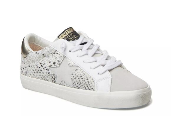 Vintage Havana Shoes - Vintage Havana Textured Grey Snake Print Kate Sneakers Size 7.5